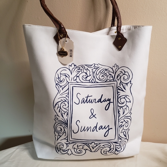 CR Gibson Canvas Tote Bag - Picture 2 of 6